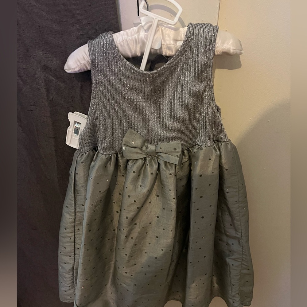 Toddler Girl Grey Dress by Perfectly Dressed
